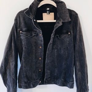 black demin H&M jacket size medium